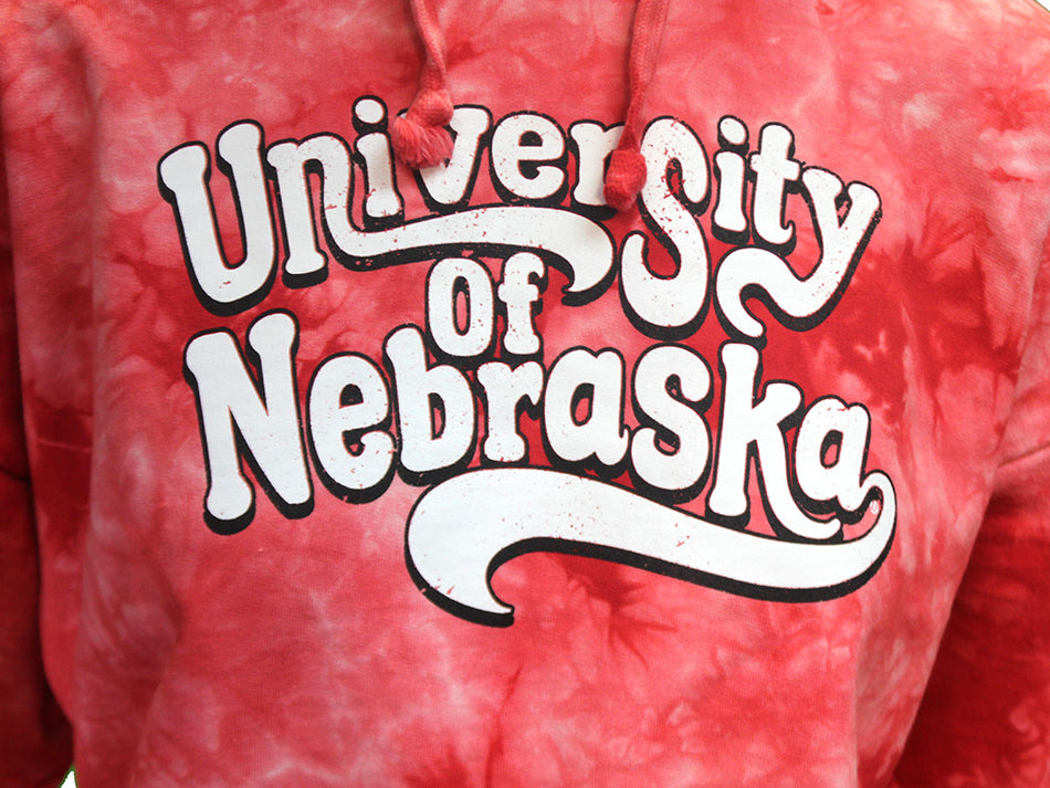Womens University of Nebraska Cloud Wash Cropped Hoody