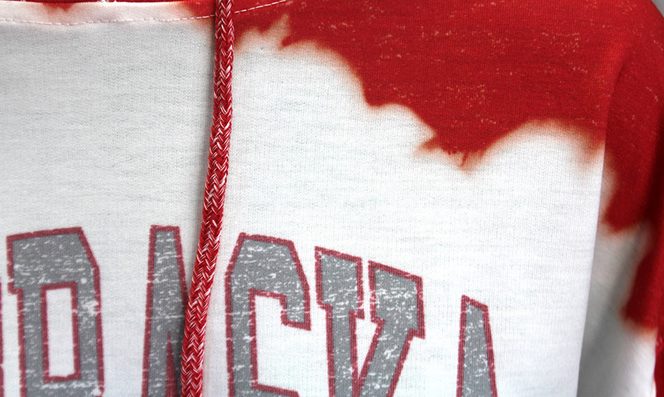 Womens Nebraska Dip Dyed Hoodie