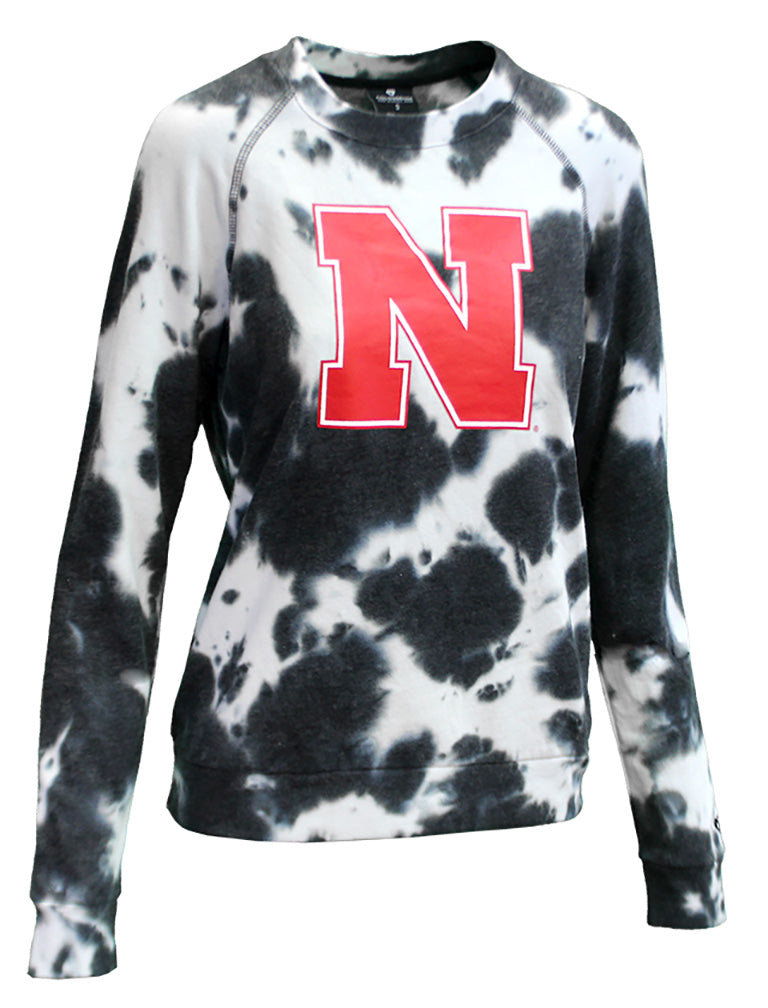 Womens Iron N Tie Dye Crewneck