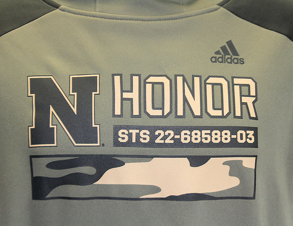 Adidas Nebraska Salute To Service Pullover Hoodie