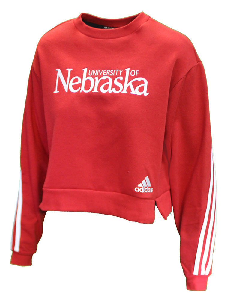 Adidas Womens U of N Fashion 3 Stripe Crew