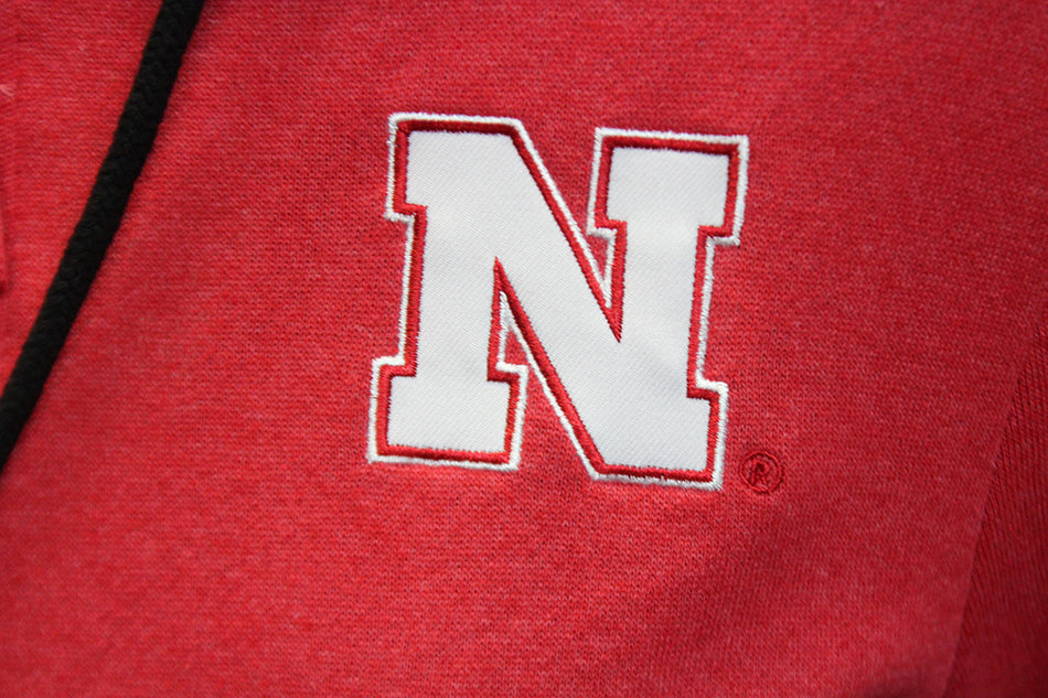 Womens Nebraska Club Section Full Zip Hoodie
