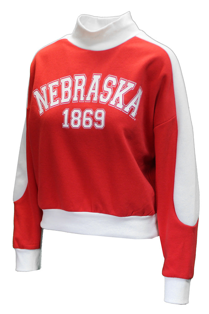 Womens Nebraska Mock Turtleneck Gameday Pullover