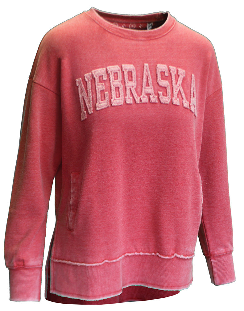 Womens Nebraska Marniville Side-Split Crew