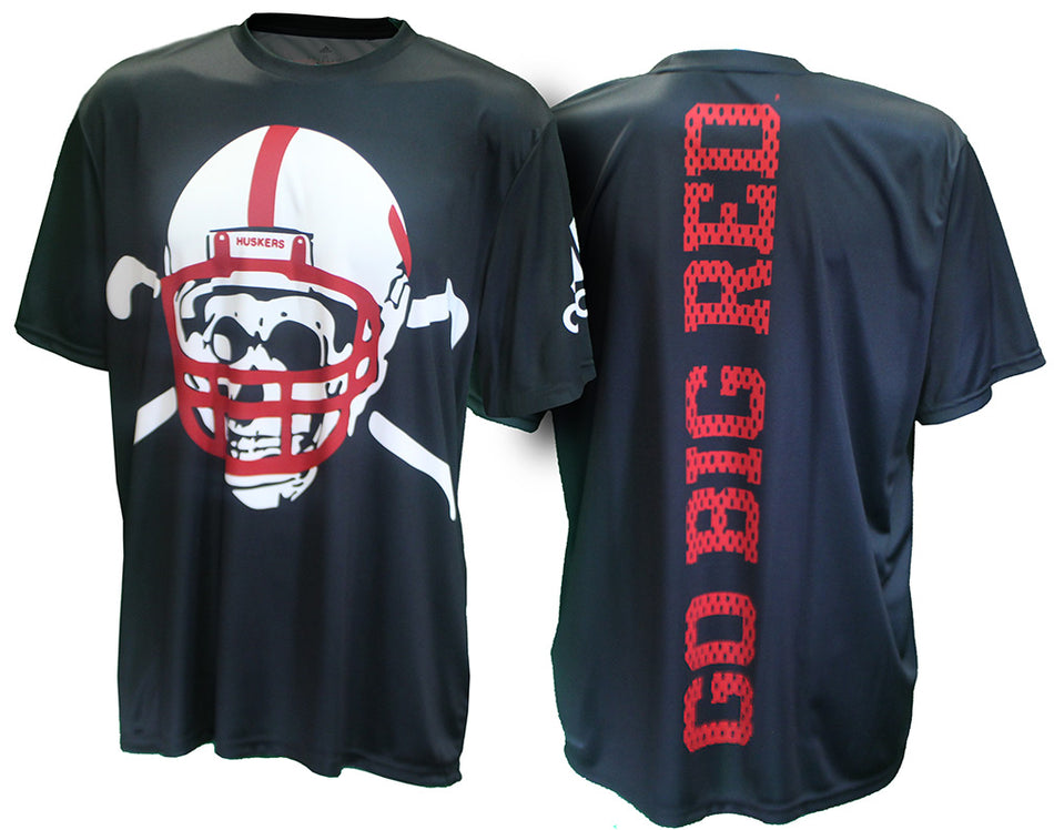 Adidas Blackshirts Go Big Red Tailgate Jersey Tee