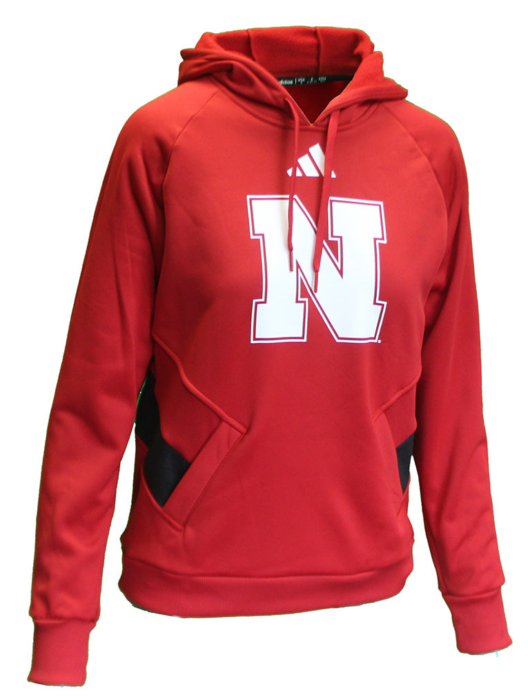 Adidas Womens Nebraska Pullover Travel Hoodie