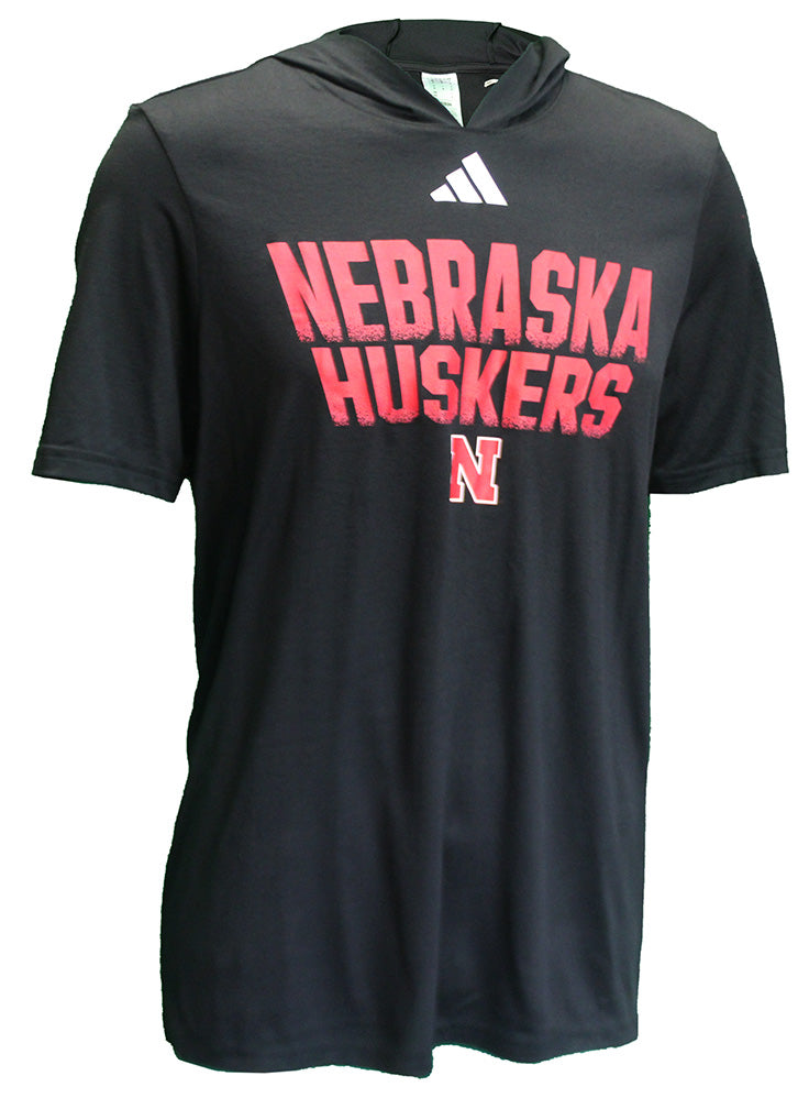 Adidas Nebraska Huskers SS Dassler Hoodie - Black