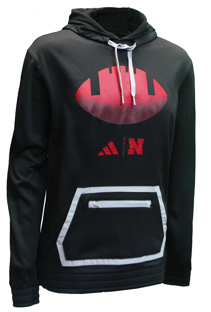 Adidas Nebraska Football Locker Spray Sport Fleece - Midnight