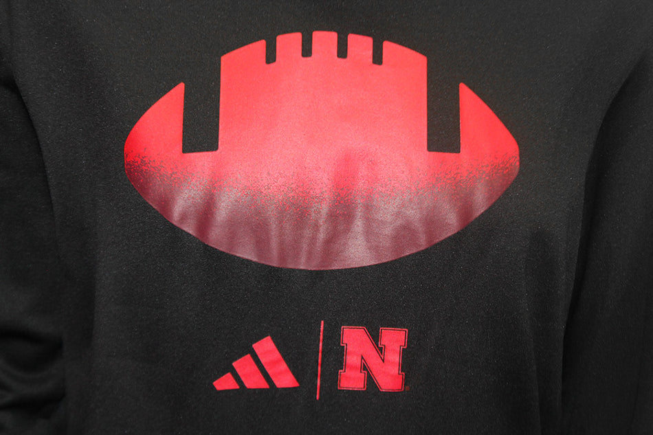 Adidas Nebraska Football Locker Spray Sport Fleece - Midnight