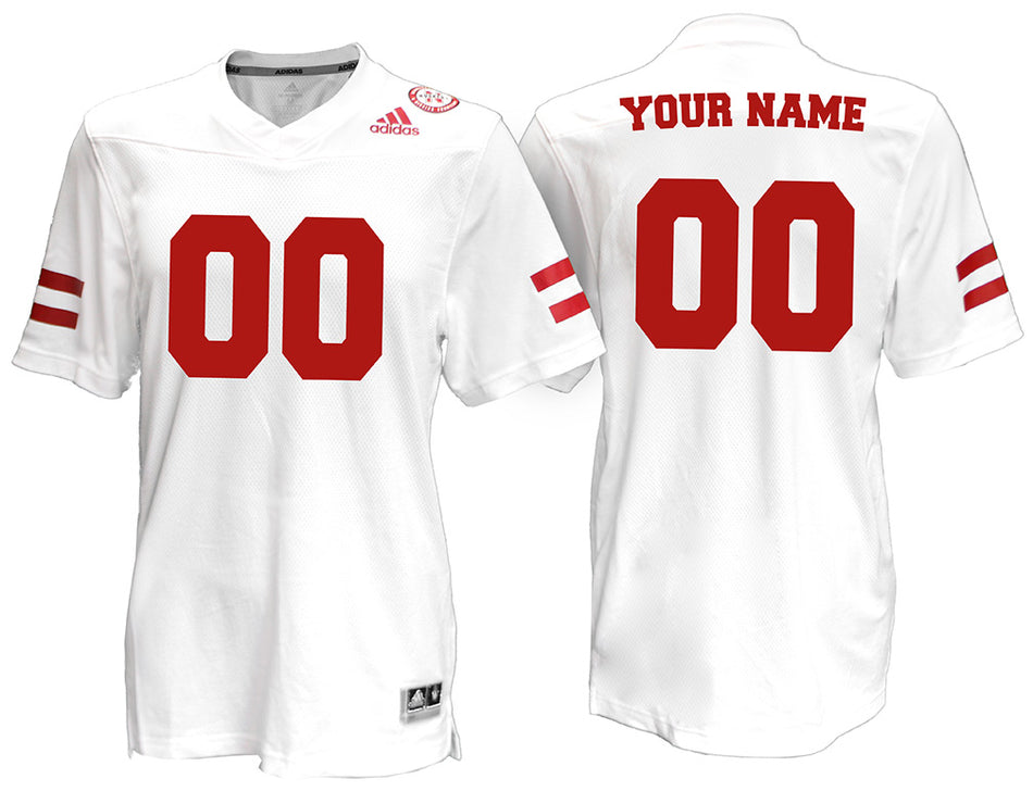 Adidas Nebraska Cornhuskers Away-Game Custom Jersey