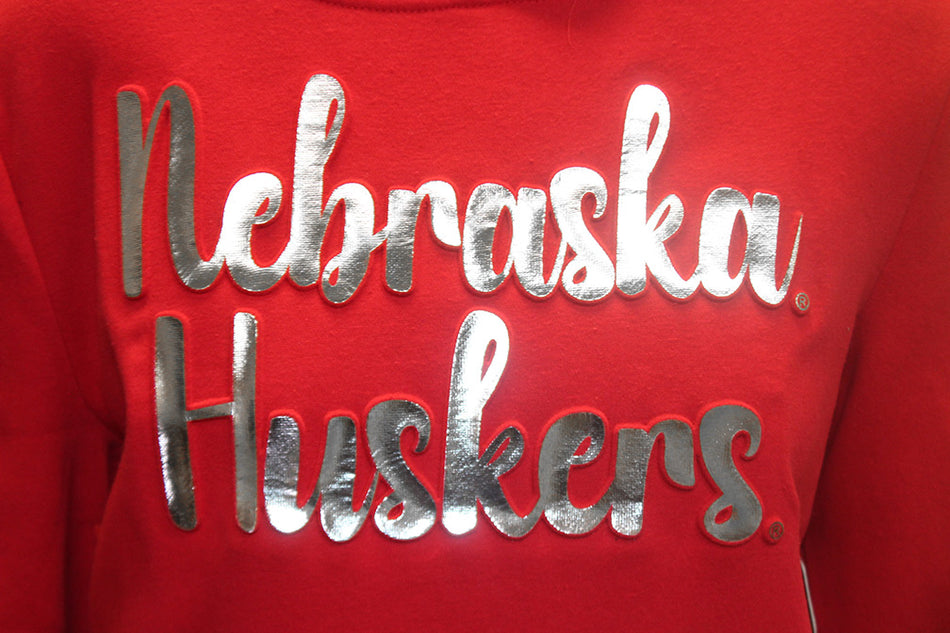 Womens Nebraska Huskers Gliding Here Hoodie