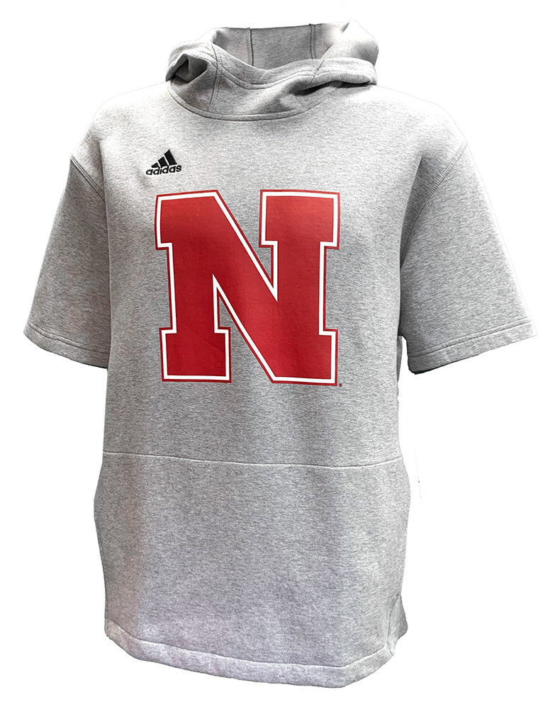 Adidas Nebraska Rhule Patriot Short Sleeve Hoodie