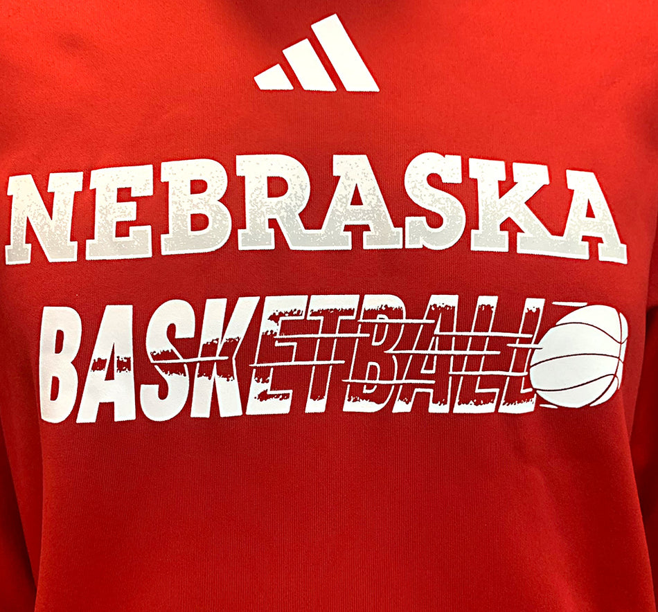 Adidas Nebraska Basketball Locker Flash Cut Hoodie