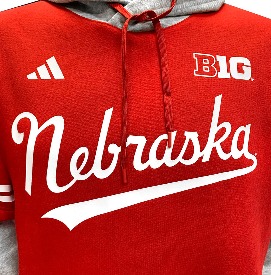 Adidas 2024 Nebraska Baseball Hooded Jersey
