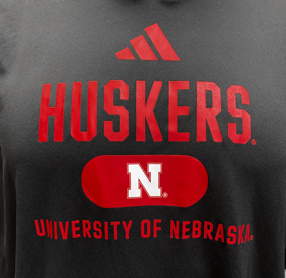 Adidas 2024 Huskers UNL D4T Lightweight Hoody - Black