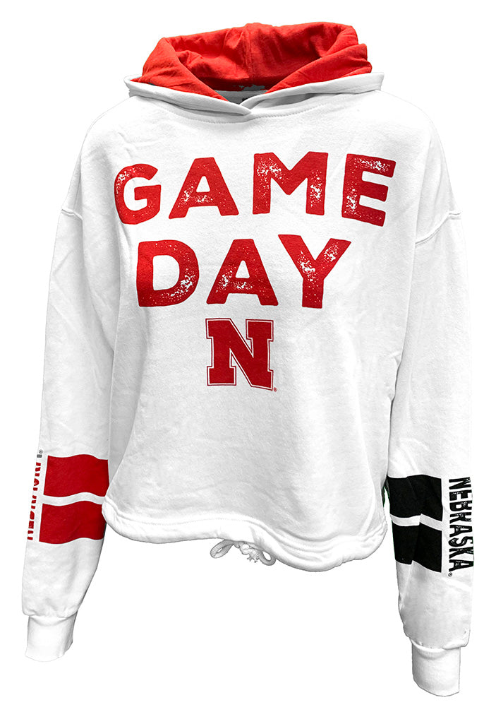 Womens Nebraska Game Day Cinched Hoodie