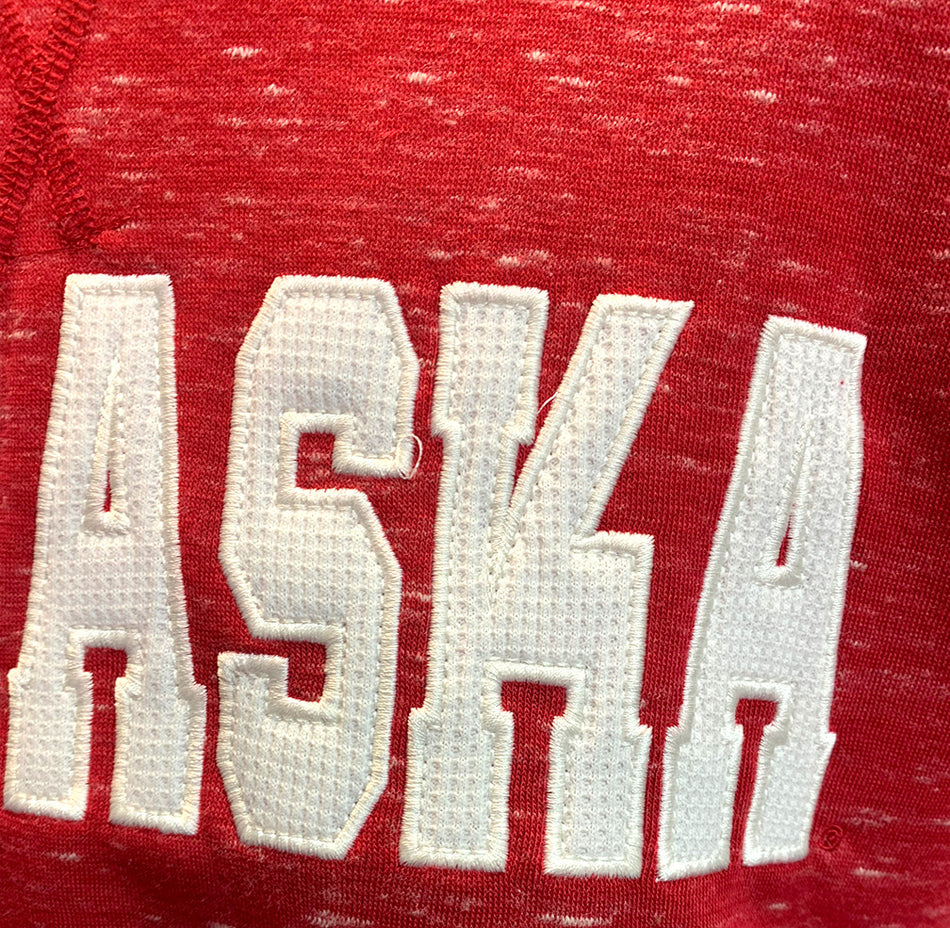 Womens Nebraska Speckle Crewneck Fleece