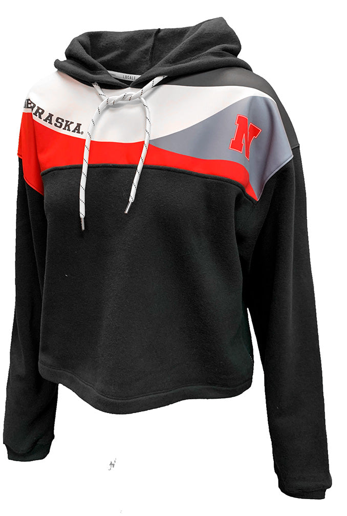 Ladies Vintage Nebraska Icon Boxy Hood