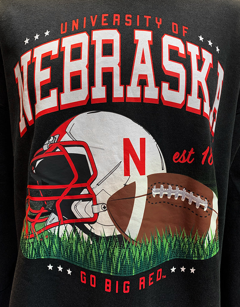 Nebraska Football N Helmet Gameday Social Crew