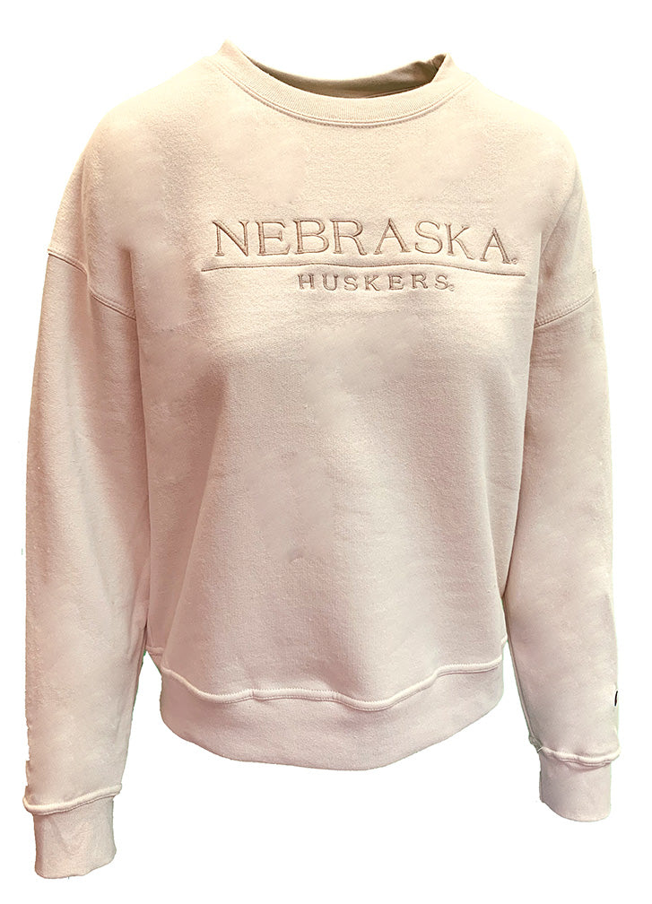 Womens Cocoa Butter Nebraska Huskers Powerblend Crew