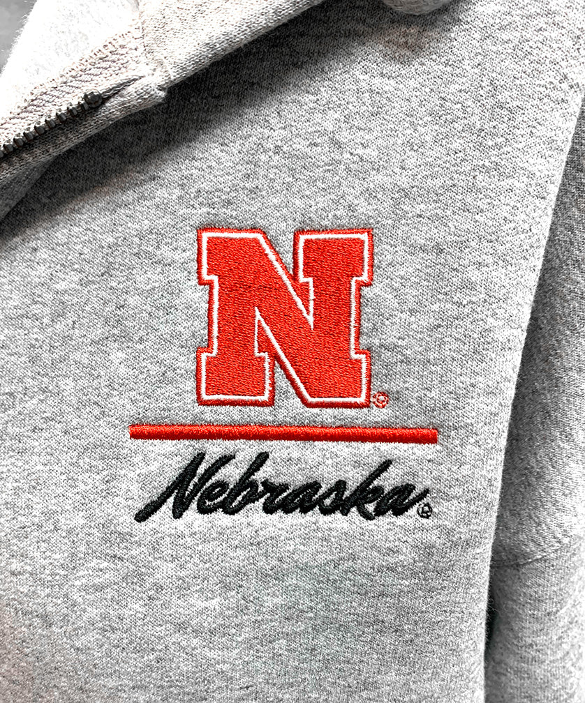 Womens Nebraska Powerblend Champion Full Zip