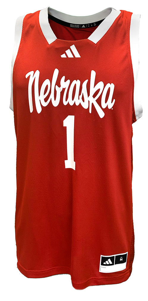 Adidas 2024 Nebraska Script Swingman Basketball Jersey
