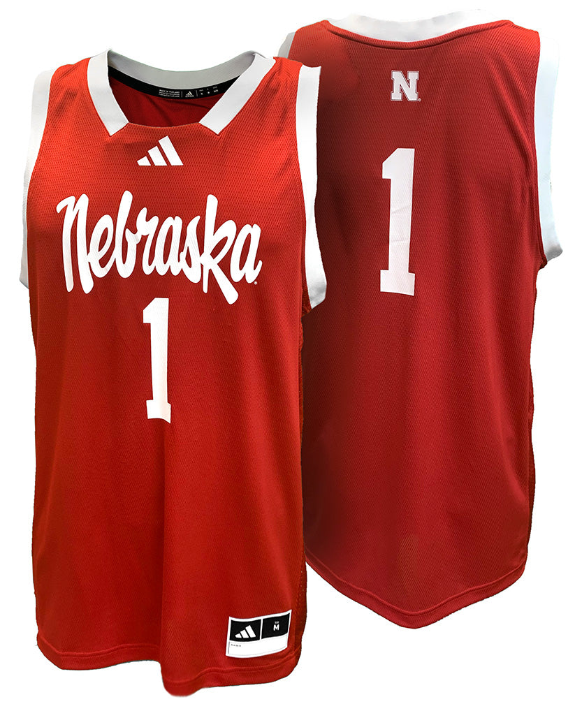 Adidas 2024 Nebraska Script Swingman Basketball Jersey