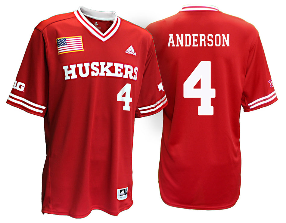 Adidas Official Huskers NIL Custom Baseball Jersey