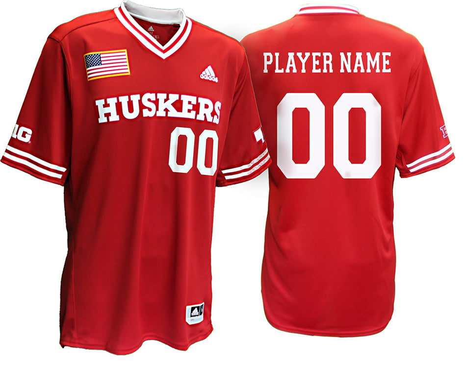 Adidas Official Huskers NIL Custom Baseball Jersey