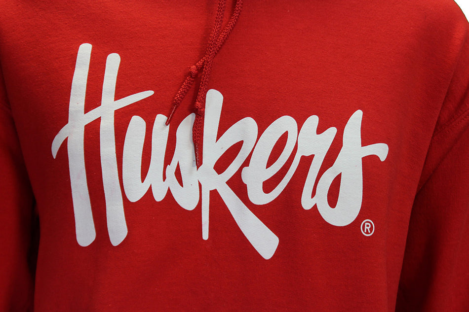 Husker Script Hooded Sweatshirt - Red