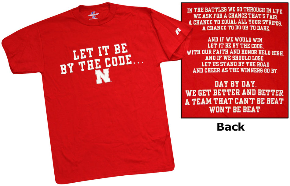 Huskers Let It Be By The Code Tee