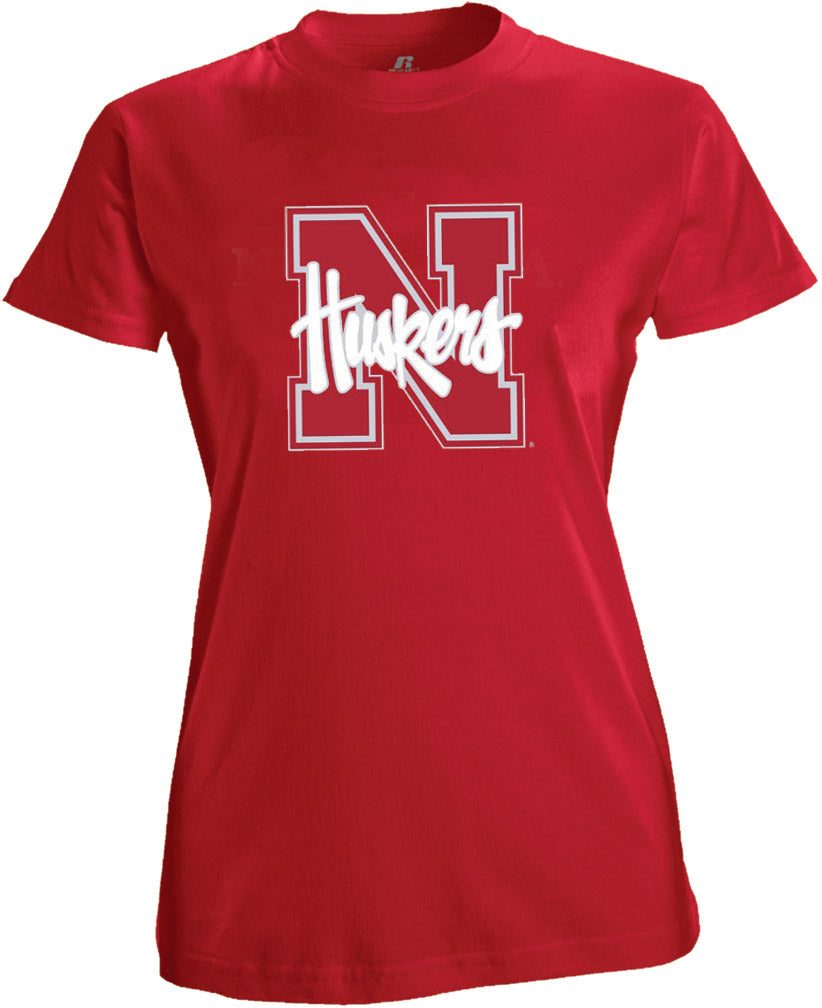 W. BIG FOIL N-HUSKERS TEE