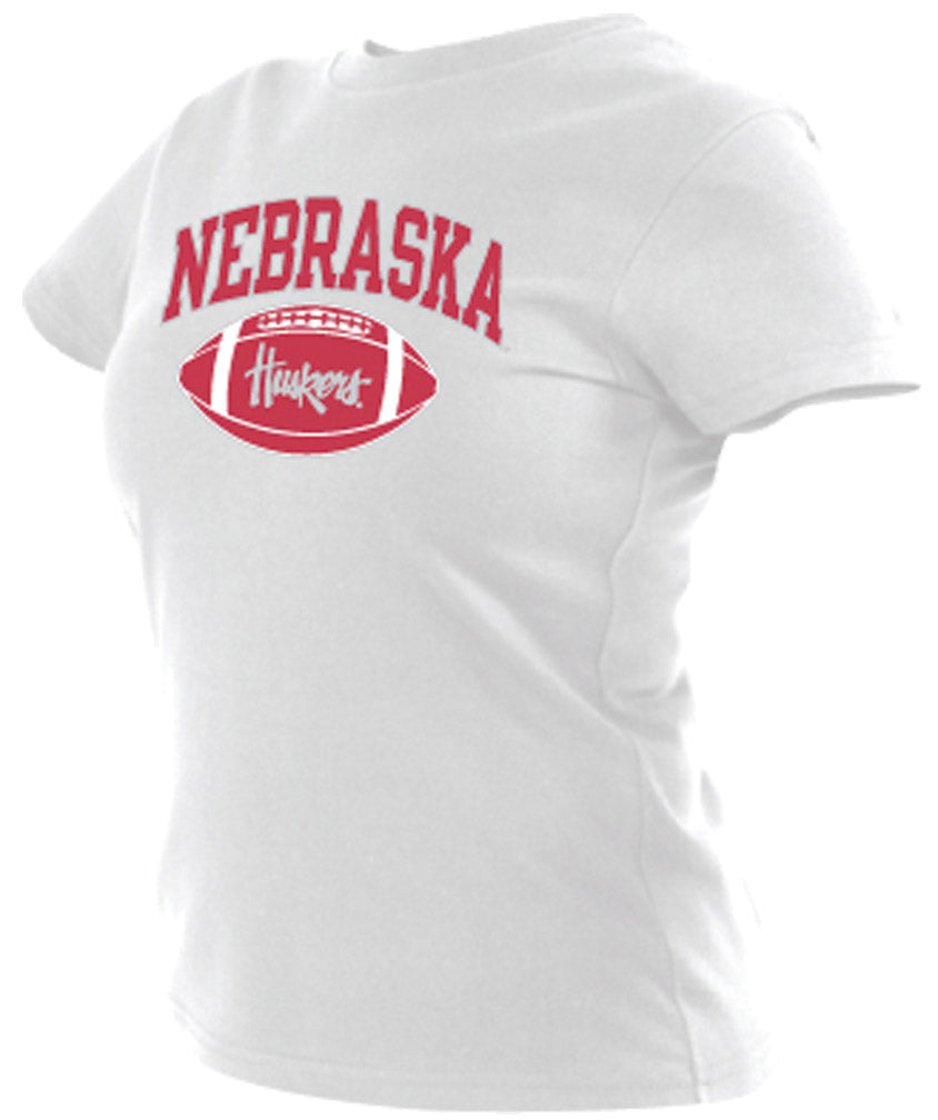 W. WHITE HUSKERS FOOTBALL FOIL TEE