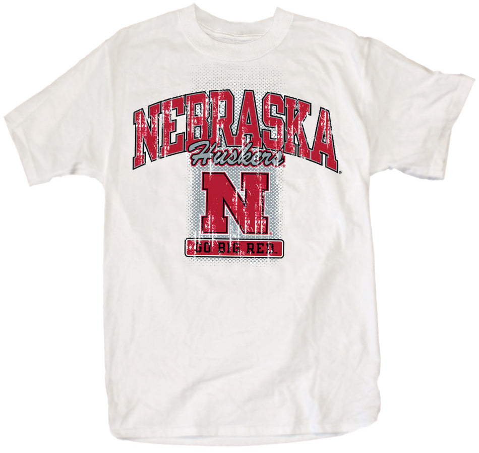 WHITE GO BIG RED TEE