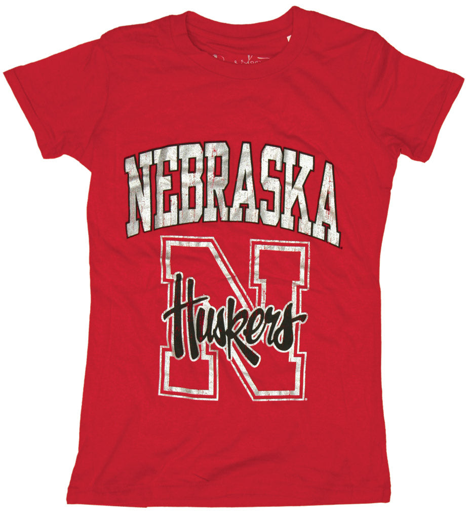 RED S/S TEE W/ NEB FOIL