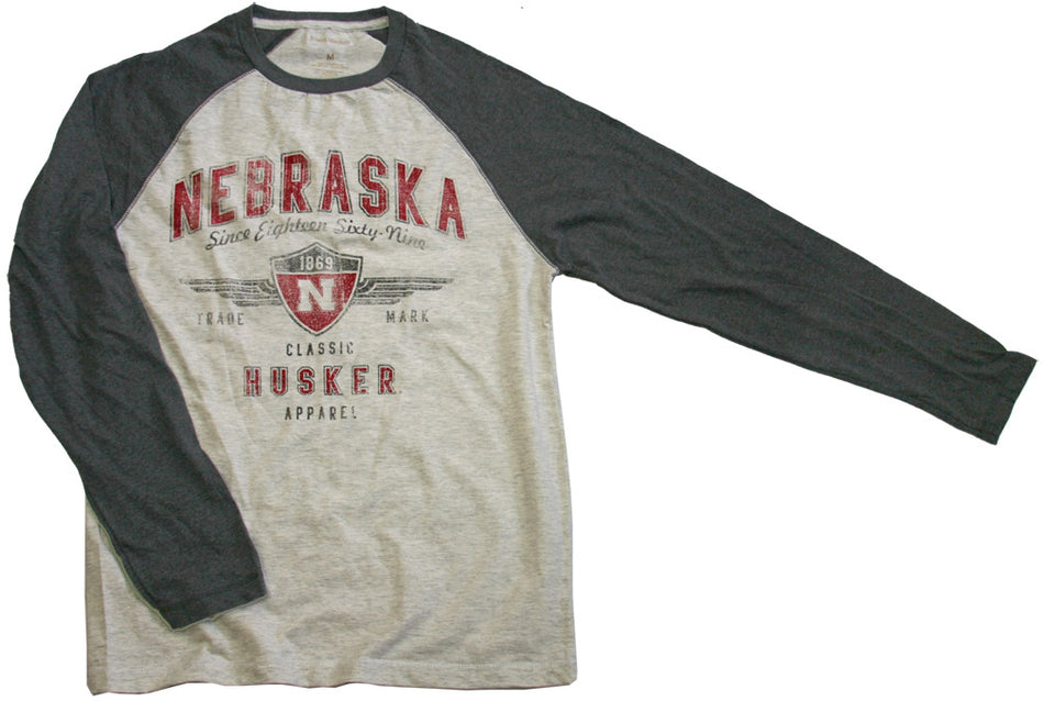 J&M OATMEAL SHIELD BASEBALL TEE