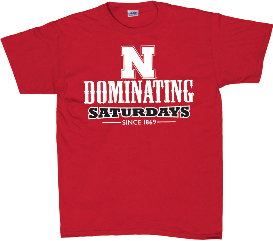 Nebraska N DOMINATING SATURDAYS Tee