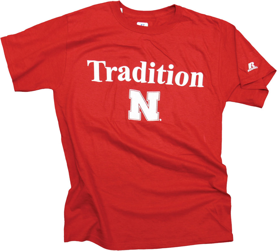 HUSKER TRADTION RED TEE