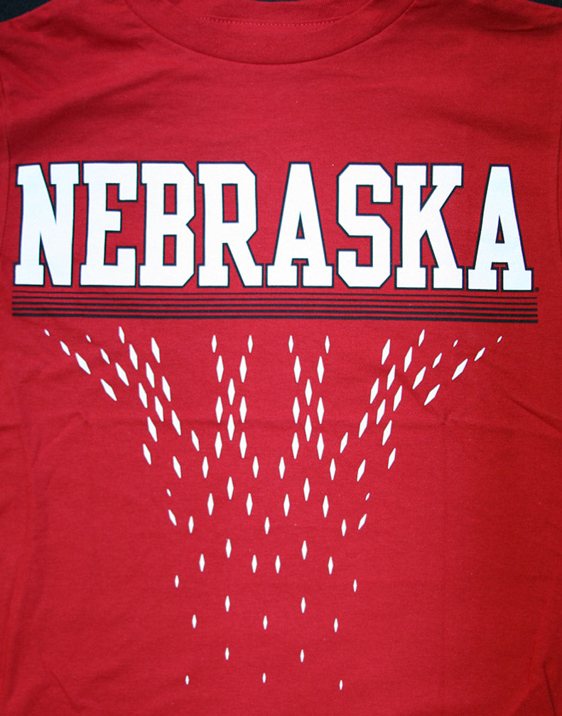 NEBRASKA BASKETBALL NET TEE