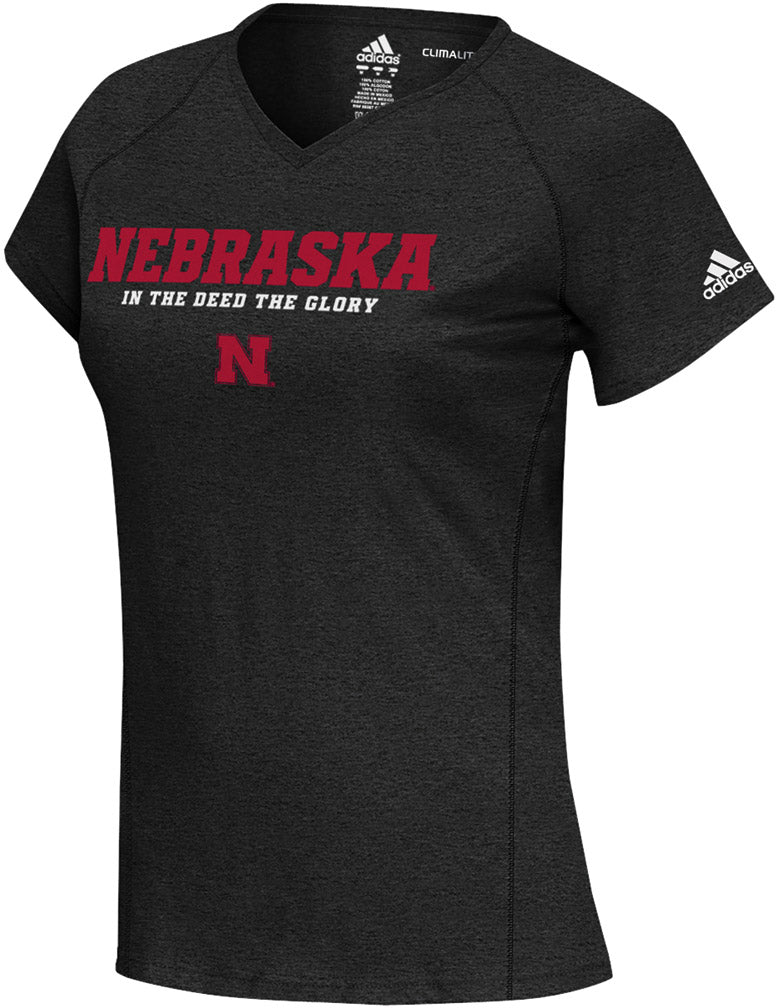 Adidas Womens Sideline Black Climalite Tee