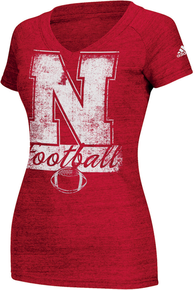 Adidas Womens V-Neck Football Tee