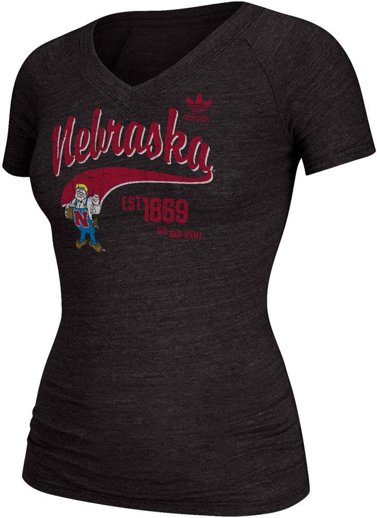 Adidas Fearless Tri-Blend V-Neck Tee