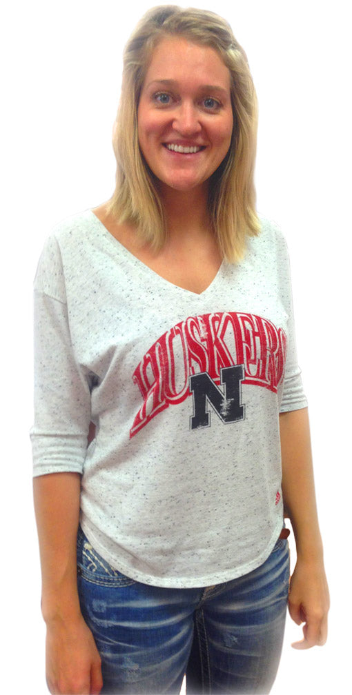 Adidas Womens V-Neck Slouchy Tee