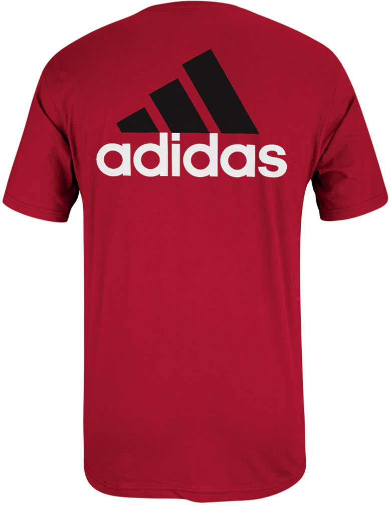 Adidas Red N Huskers Short Sleeve Tee