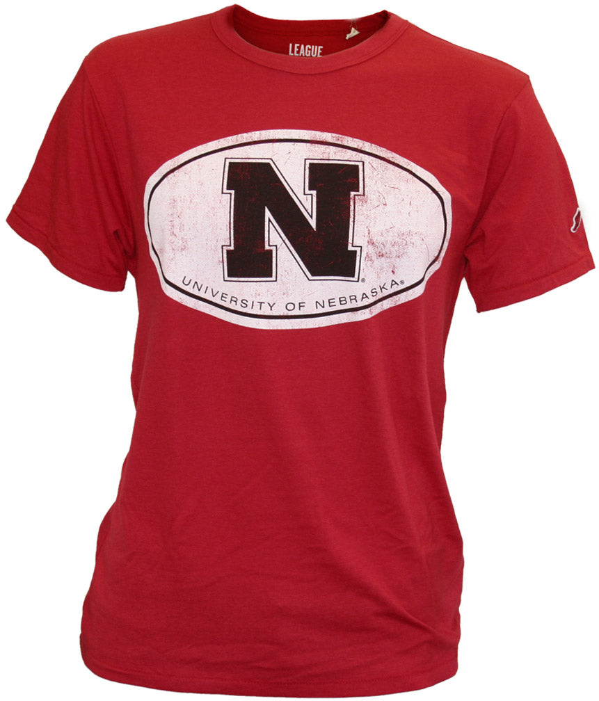 Husker Red Solid Tri-Blend S/S League