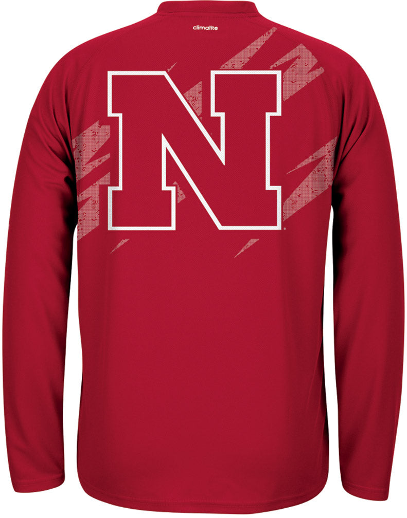 Adidas Red Aftershock Long Sleeve Climalite