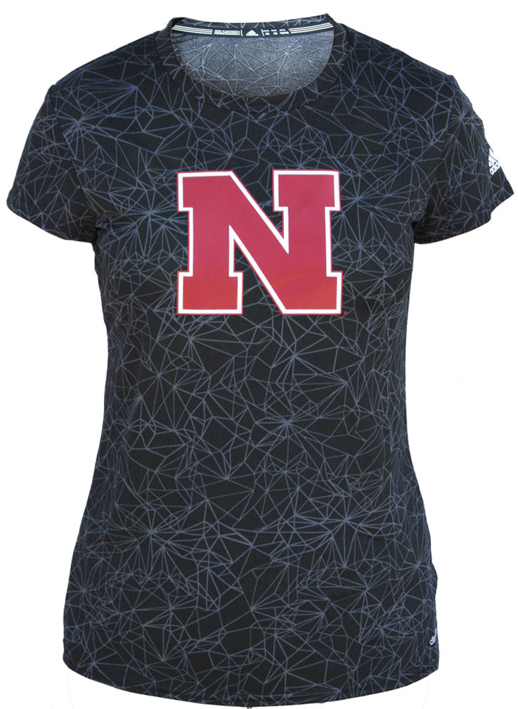Adidas Black Ladies Dazzle Training Tee