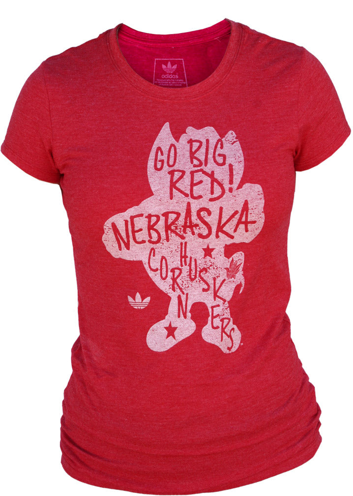 Adidas Red Cornhuskers Cap Sleeve