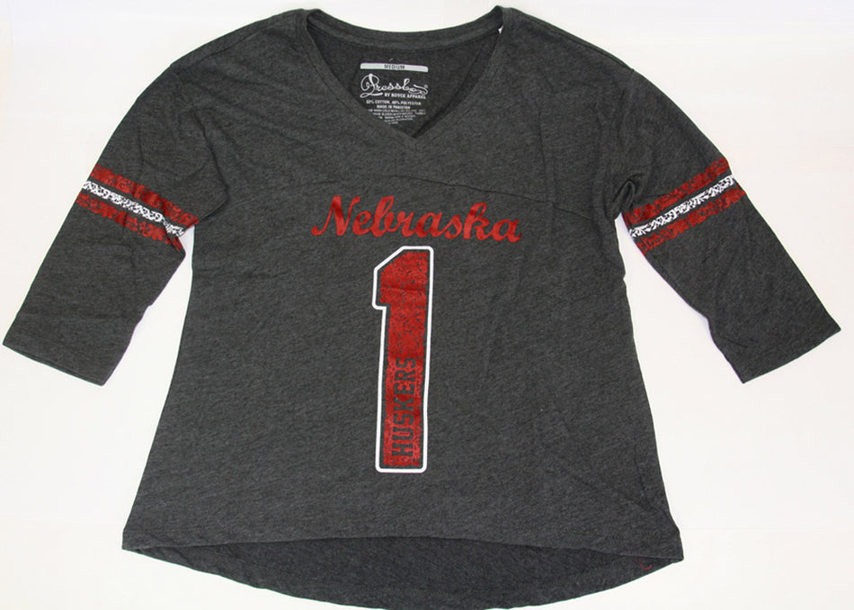Grey 3/4 Sleeve #1 Tee Pressbox