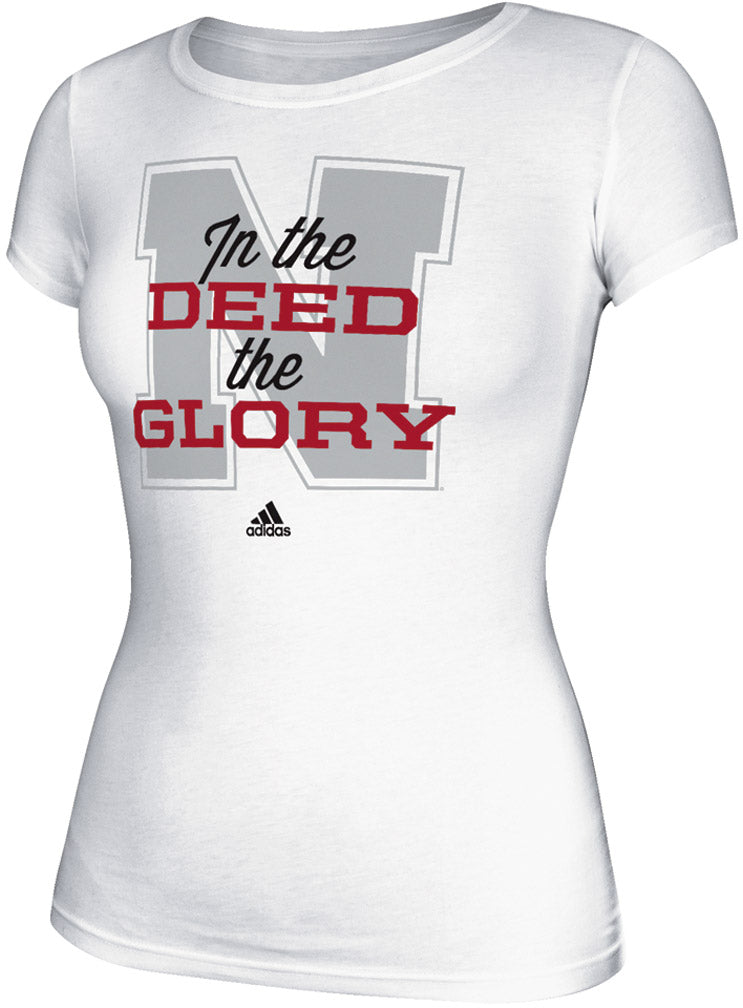 Adidas White Deed & Glory Women's Tee